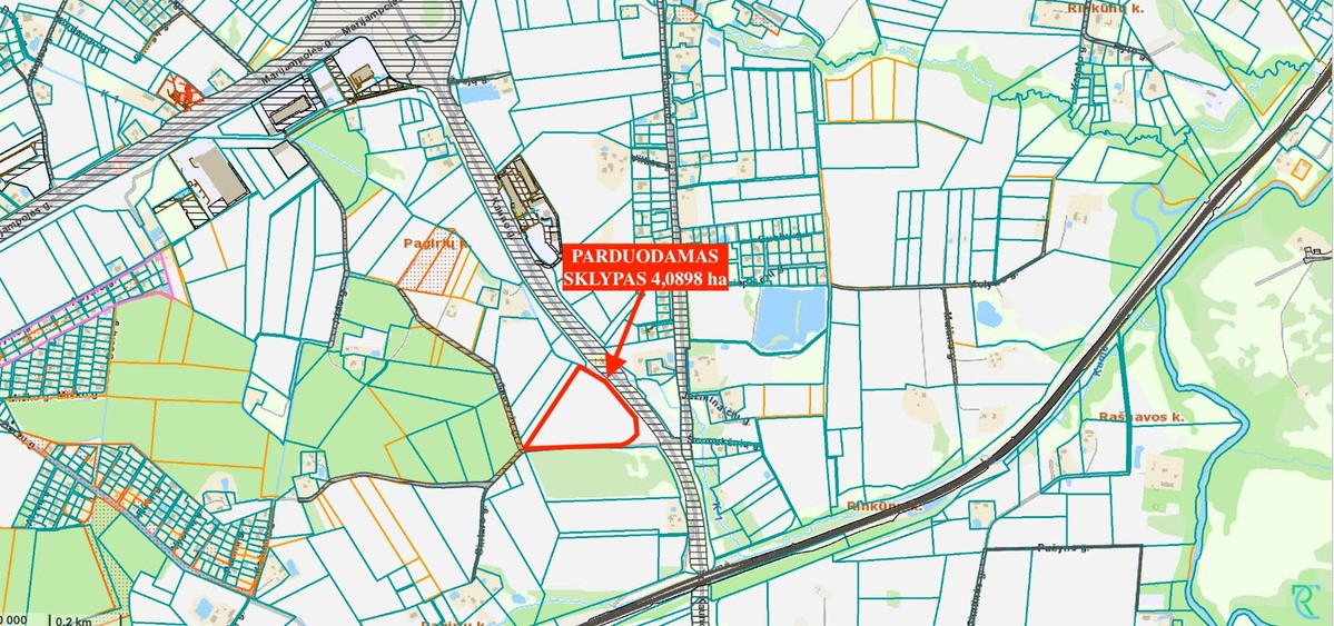 Parduodamas  sklypas Gluosnių g., Pagirių k., Kauno r. sav., 408.98 a ploto 9