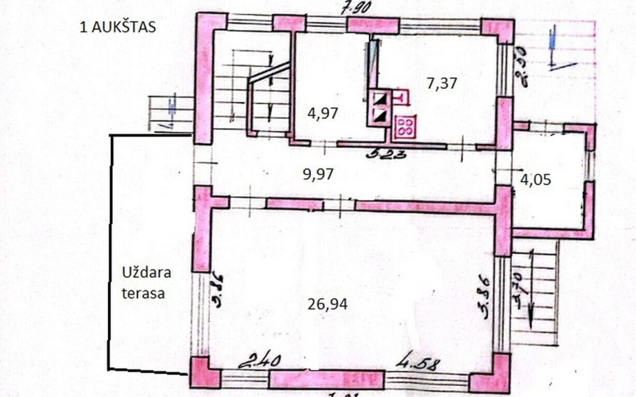Parduodamas namas Eglėkalnio g., Anykščiuose, 105.45 kv.m ploto 55