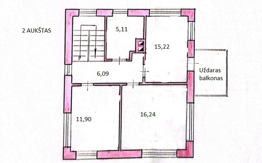 Parduodamas namas Eglėkalnio g., Anykščiuose, 105.45 kv.m ploto 56