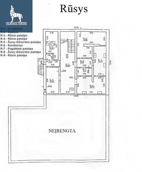 Parduodamos administracinės, gamybinės, kitos paskirties patalpos Mato Šalčiaus g., Čiudiškių k., Prienų r. sav., 483.18 m2 ploto 16