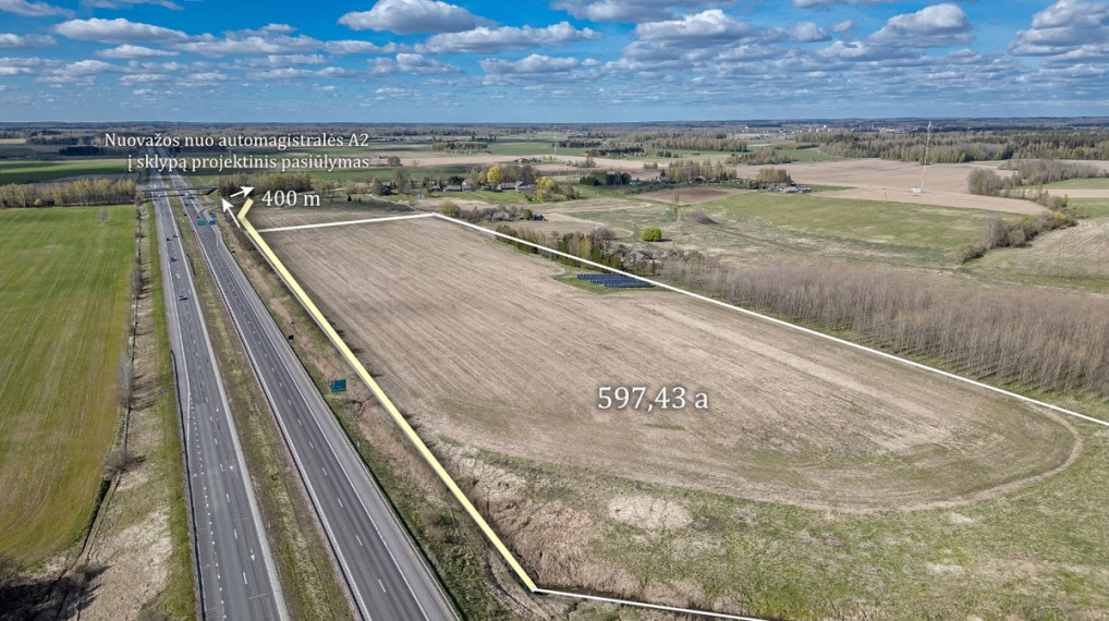 Parduodamas  sklypas Rimučių k., Širvintų r. sav., 597.43 a ploto 2