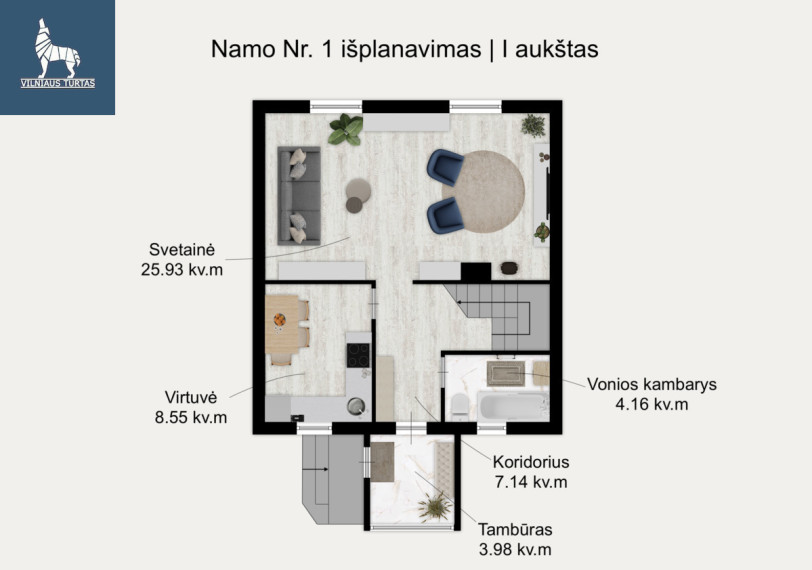 Parduodamas namas Tunelio g., Burbiškės, Vilniaus m., Vilniaus m. sav., 76.44 m2 ploto, 2 aukštai 16