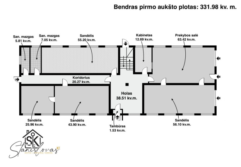 PARDUODAMOS PASTATAS ŠILUTĖJE, PRAMONĖS G. 5D SU 22.26 ARŲ ŽEMĖS SKLYPU 9