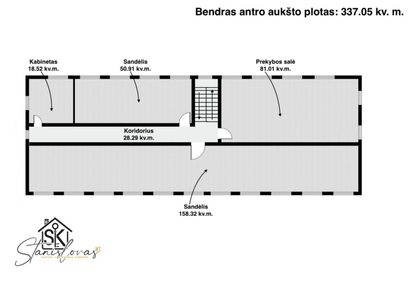 PARDUODAMOS PASTATAS ŠILUTĖJE, PRAMONĖS G. 5D SU 22.26 ARŲ ŽEMĖS SKLYPU 23