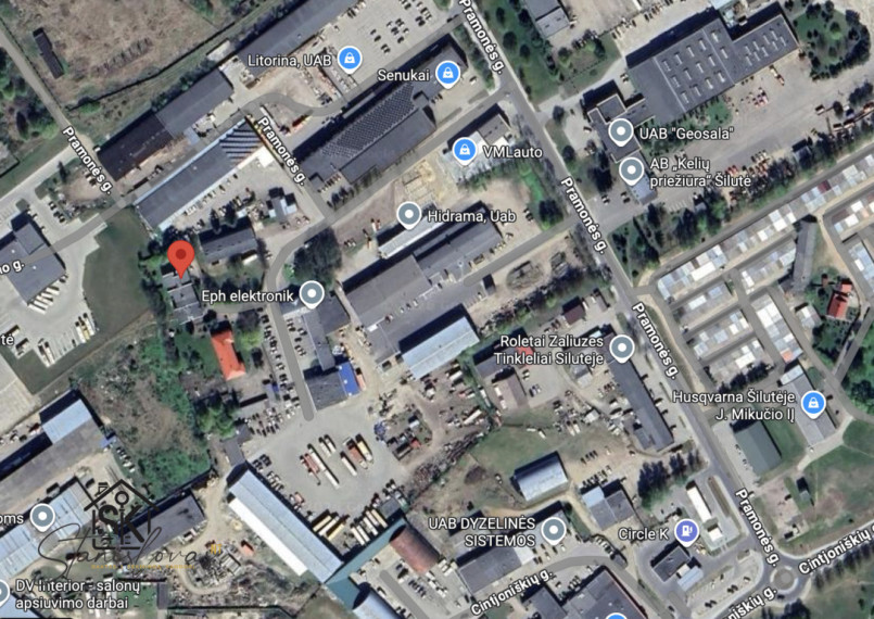 PARDUODAMOS PASTATAS ŠILUTĖJE, PRAMONĖS G. 5D SU 22.26 ARŲ ŽEMĖS SKLYPU 45