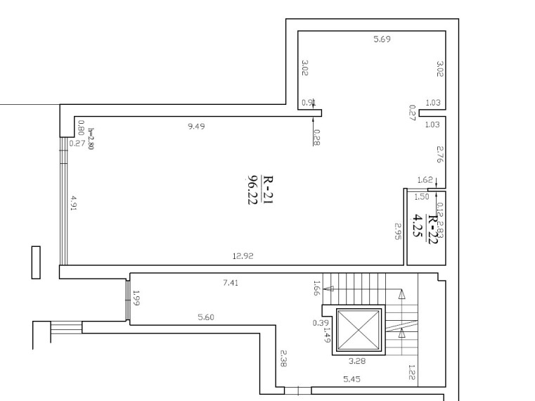 Parduodamos administracinės, kitos paskirties patalpos Gardino g., Rasos, Vilniaus m., Vilniaus m. sav., 100.47 m2 ploto 12