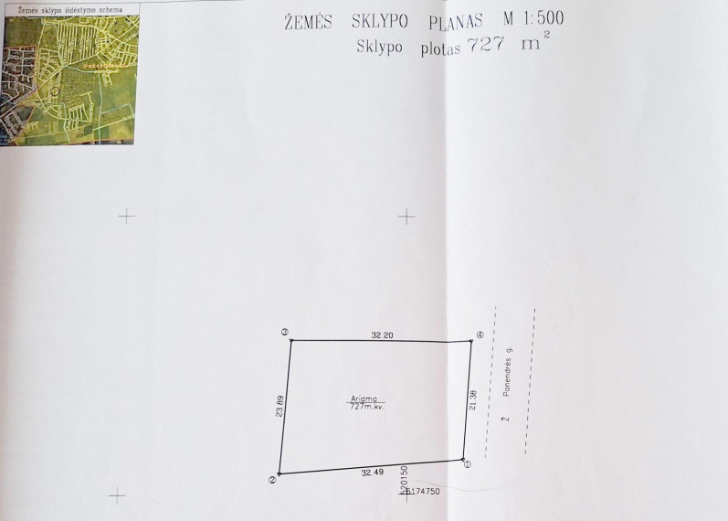 Parduodamas sklypas Panendrės g., Molainiai, Panevėžio m., Panevėžio m. sav., 7.27 a ploto 2
