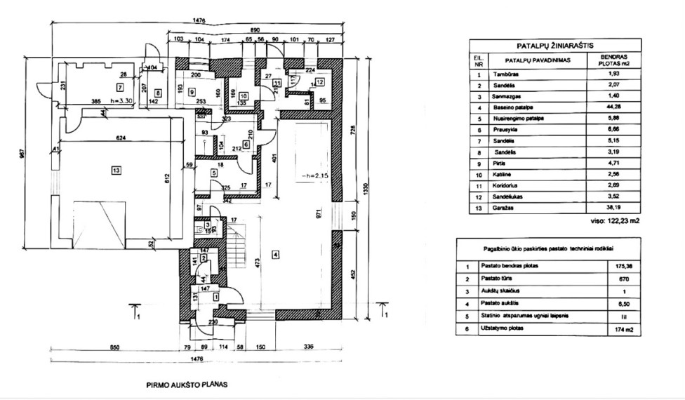 Parduodamas namas Pakruojo r. sav., Pakruojo m., Pievų tak. , 175.52 m2 ploto, 2 aukštai 38