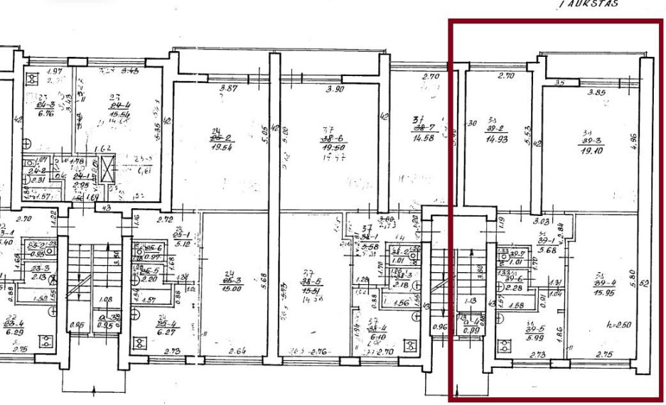 Parduodamas butas Maironio g., Kazlų Rūdos m., Kazlų Rūdos sav., 37.32 m² ploto 3 kambariai 16