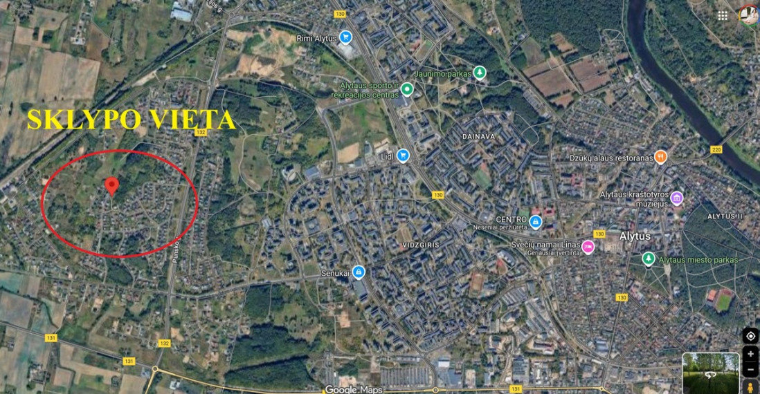 Parduodamas kitos paskirties sklypas Dailidžių g., Alytaus m., Alytaus m. sav., 39.12 a ploto 9
