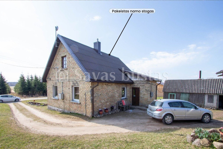 Parduodamas namas Grimzių k., Kelmės r. sav., 60.96 m2 ploto, 1 aukštai 4