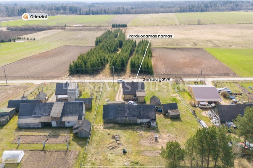 Parduodamas namas Grimzių k., Kelmės r. sav., 60.96 m2 ploto, 1 aukštai 20