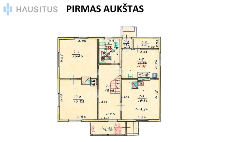 Parduodamas namas Vaižganto g., , Panevėžyje, 126.11 kv.m ploto 40