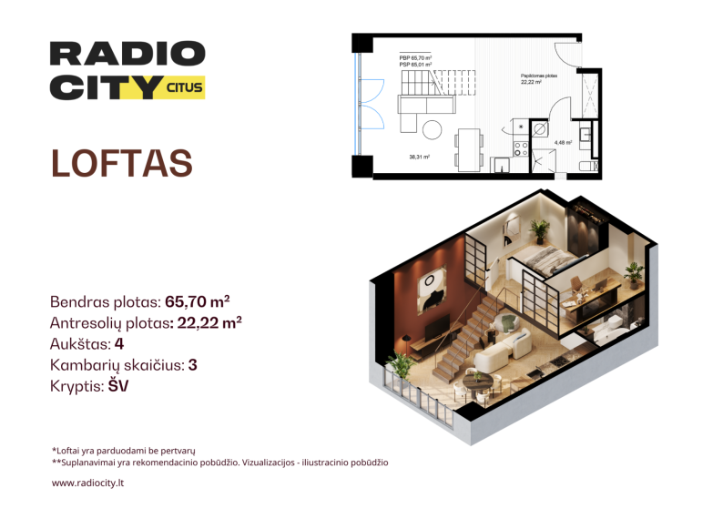 Parduodamas butas Žemaičių g., Žaliakalnis, Kauno m., Kauno m. sav., 65.70 m² ploto 3 kambariai 2