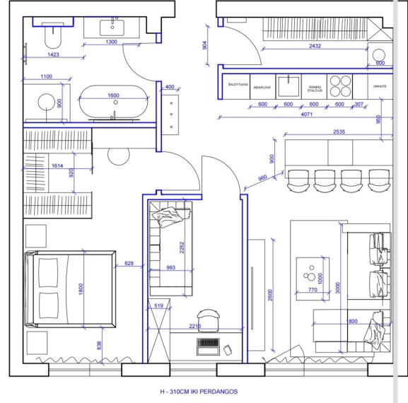 Parduodamas butas Burbiškių g., Vilniaus m., Vilniaus m. sav., 68.00 m² ploto 3 kambariai 6