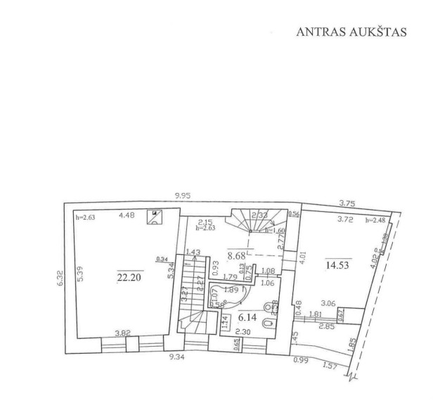 Parduodamas namas Žemaitijos g., Senamiestis, Vilniaus m., Vilniaus m. sav., 162 m2 ploto, 2 aukštai 11