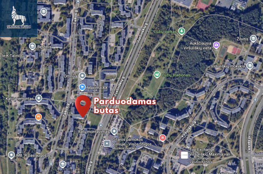 Parduodamas butas Taikos g., Justiniškės, Vilniaus m., Vilniaus m. sav., 50.38 m2 ploto, 2 kambariai 17