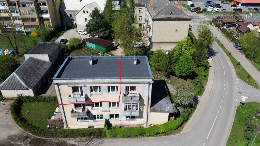 Parduodamas butas Vytauto g., Ukmergės m., Ukmergės r. sav., 59.51 m² ploto 3 kambariai 1