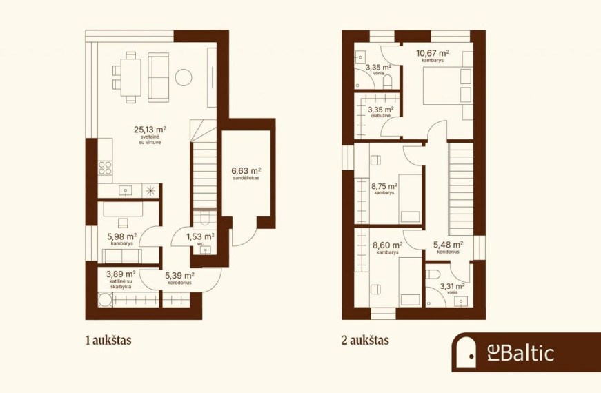 Parduodamas namas Kalno g., Vilniaus m., Vilniaus m. sav., 92.06 m2 ploto, 2 aukštai 13