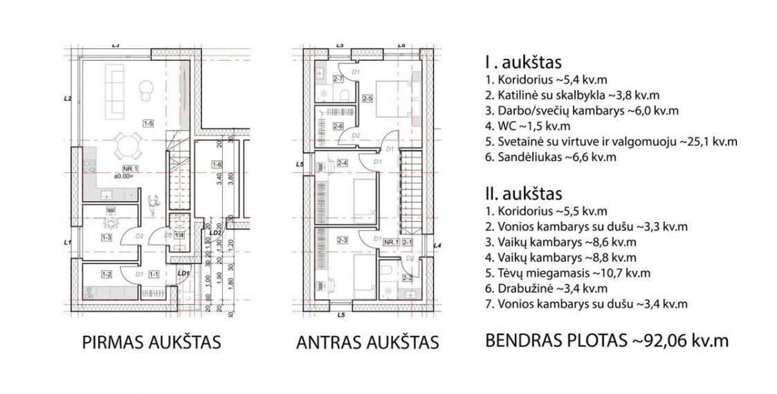 Parduodamas namas Kalno g., Vilniaus m., Vilniaus m. sav., 92.06 m2 ploto, 2 aukštai 14