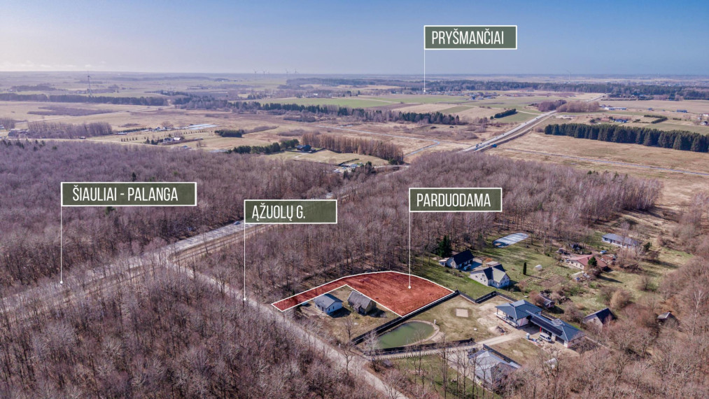 Parduodamas sklypas Ąžuolų g., Kvecių k., Kretingos r. sav., 16.14 a ploto 2