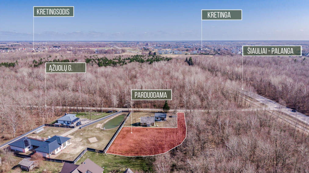 Parduodamas sklypas Ąžuolų g., Kvecių k., Kretingos r. sav., 16.14 a ploto 4