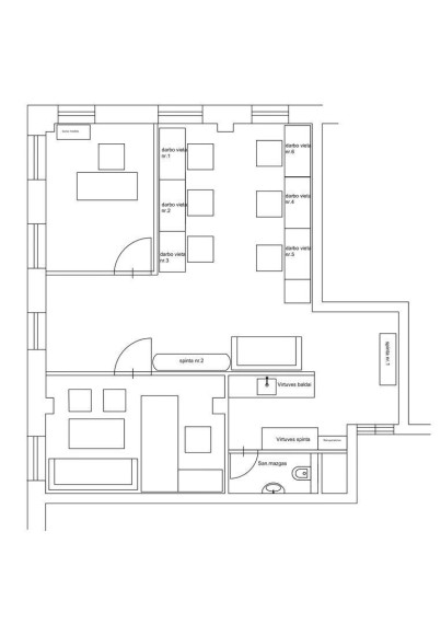 Nuomojamos administracinės, kitos paskirties patalpos Antakalnio g., Antakalnis, Vilniaus m., Vilniaus m. sav., 79.08 m2 ploto 14