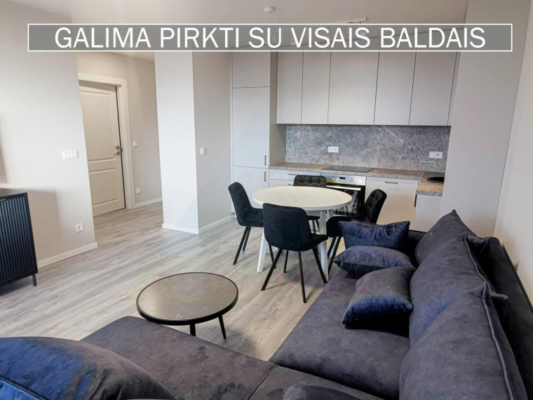 Parduodamas butas Rygos g., Justiniškės, Vilniaus m., Vilniaus m. sav., 45.43 m² ploto 2 kambariai 5