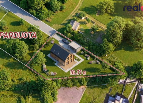 Parduodamas sklypas Sakiškių k., 16.31 a ploto