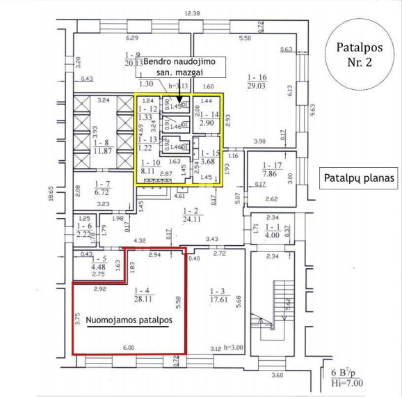 Nuomojamos administracinės, gamybinės, sandėliavimo patalpos Kalnalaukio g., Širvintų m., Širvintų r. sav., 28.11 m2 ploto 2