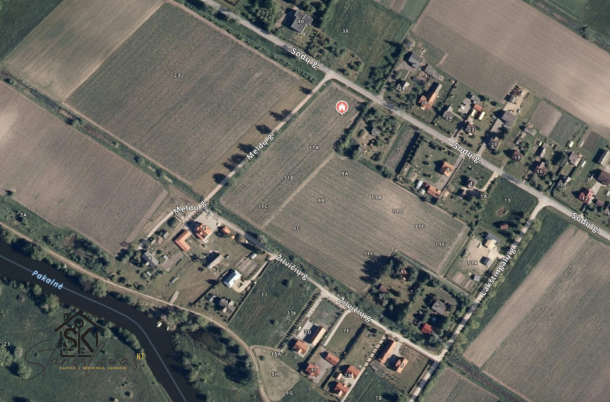 PARDUODAMI NAMŲ VALDOS ŽEMĖS SKLYPAI RUSNĖJE, SODŲ G. 13