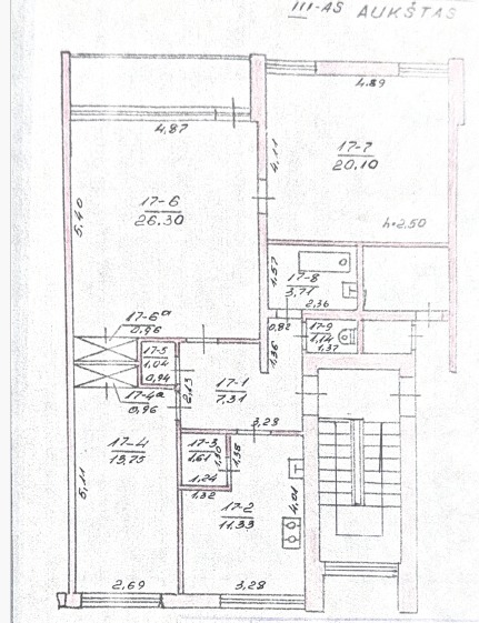 Parduodamas butas Pergalės g., Veprių mstl., Ukmergės r. sav., 88.21 m2 ploto, 3 kambariai 33