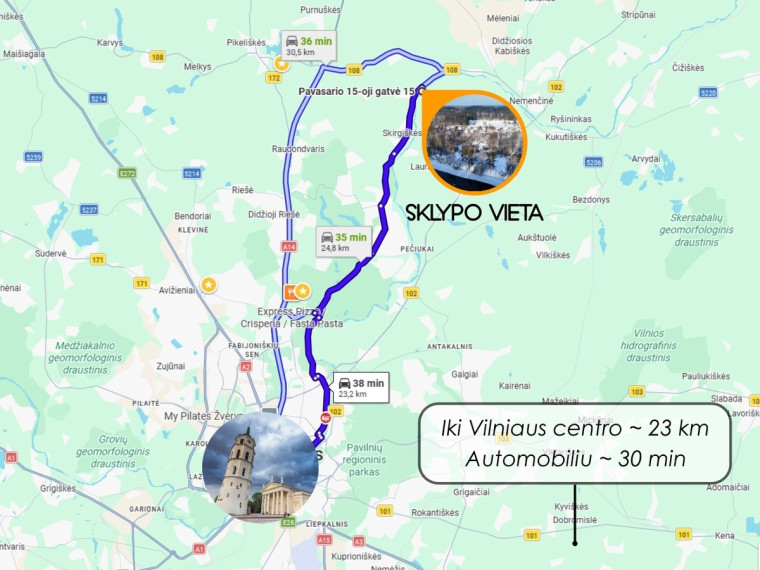 Parduodamas  sklypas Bratoniškių k., Vilniaus r. sav., 100.1 a ploto 18