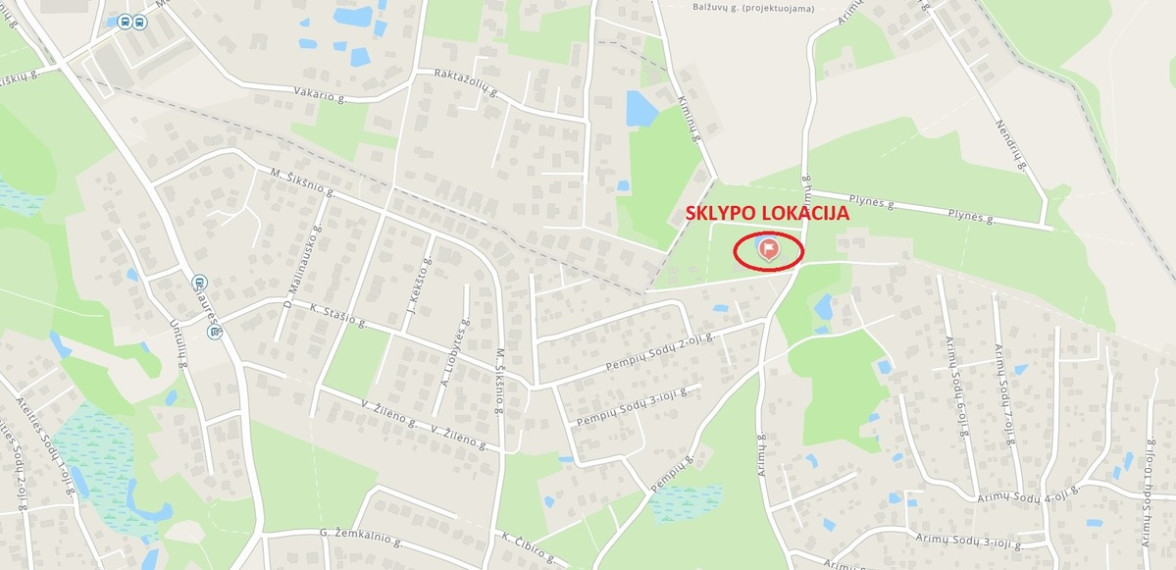 Parduodamas  sklypas Arimų g., Antakalnis, Vilniaus m., Vilniaus m. sav., 9 a ploto 17