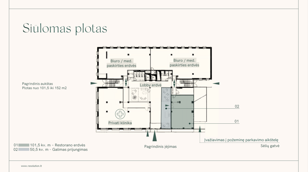 Nuomojamos patalpos Sėlių g., Žvėrynas, Vilniaus m., Vilniaus m. sav., 130.00 m² ploto 2