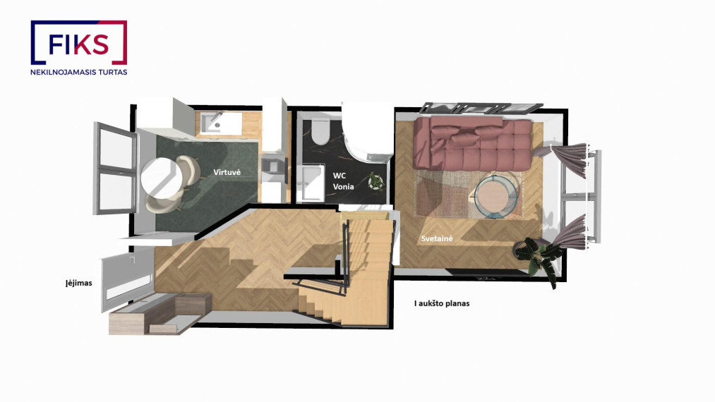 Parduodamas butas Savanorių pr., Žaliakalnis, Kauno m., Kauno m. sav., 66.81 m² ploto 3 kambariai 22