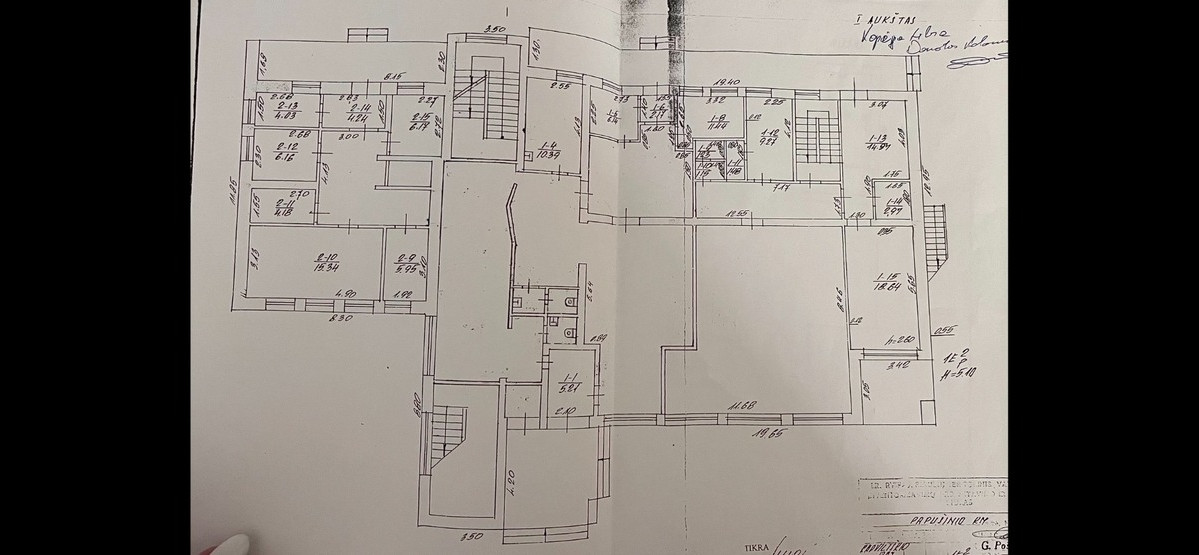 Parduodamos  patalpos Jaunimo g., Papušynio k., Radviliškio r. sav., 925.85 m2 ploto 7