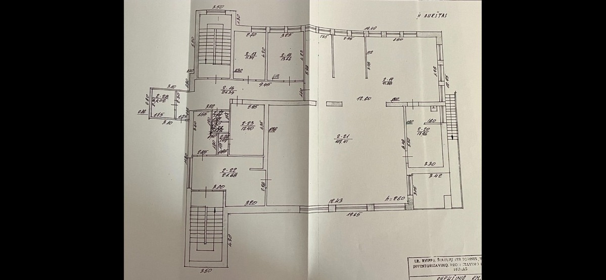 Parduodamos  patalpos Jaunimo g., Papušynio k., Radviliškio r. sav., 925.85 m2 ploto 9