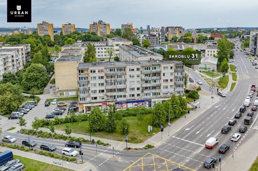 Parduodamas butas Skroblų g., Naujamiestyje, Vilniuje, 56.73 kv.m ploto, 2 kambariai 1