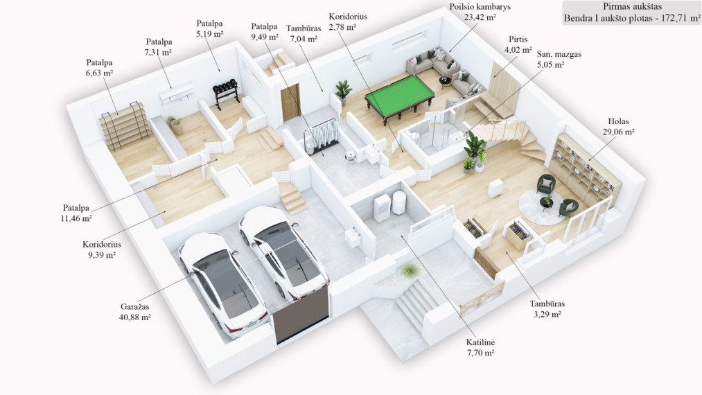 Parduodamas namas Dailidžių g., Vilniaus m., Vilniaus m. sav., 353 m2 ploto, 2 aukštai 29