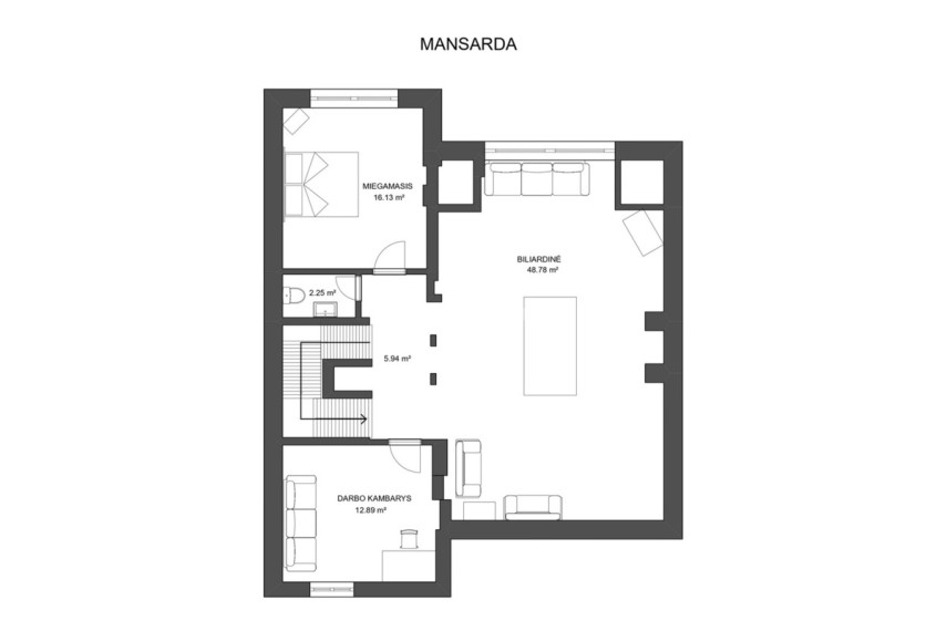 Nuomojamas namas Mykolo Marcinkevičiaus g., Santariškės, Vilniaus m., Vilniaus m. sav., 350 m2 ploto, 2 aukštai 17