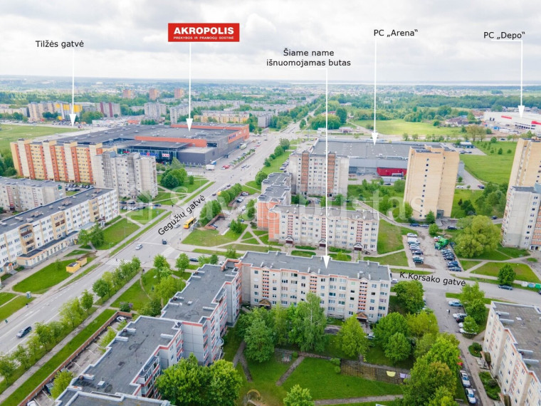 Nuomojamas butas K. Korsako g., Gytarai, Šiaulių m., Šiaulių m. sav., 36 m2 ploto, 1 kambariai 19