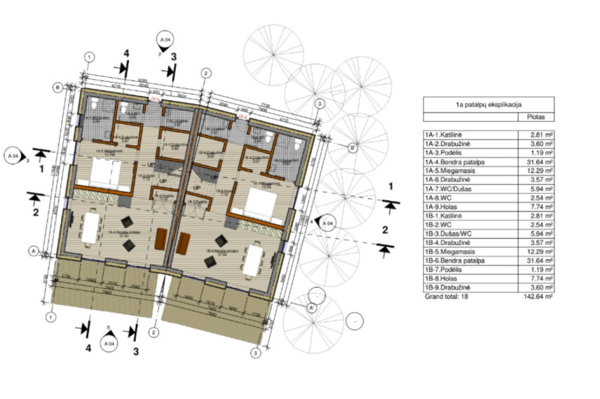 Parduodamas namas Riešutynės g., Vilniaus m., Vilniaus m. sav., 136.5 m2 ploto, 2 aukštai 5