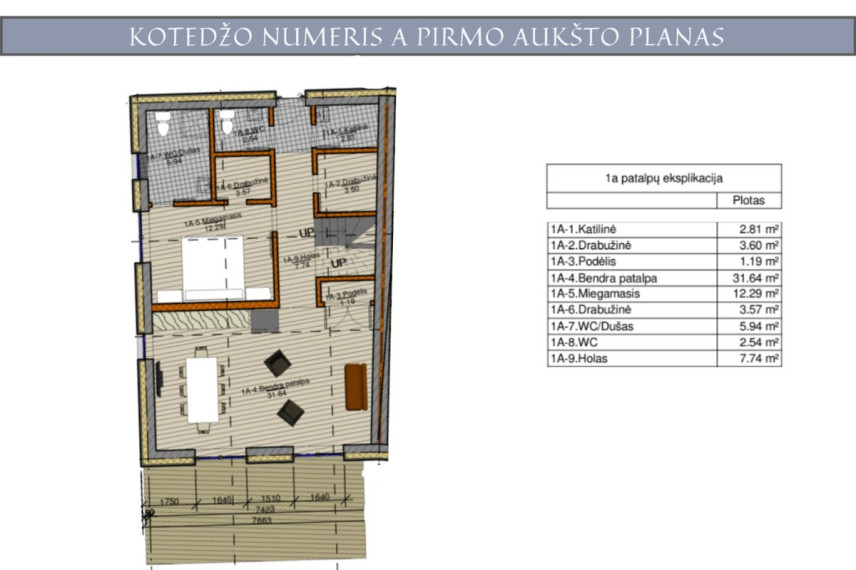 Parduodamas namas Riešutynės g., Vilniaus m., Vilniaus m. sav., 136.5 m2 ploto, 2 aukštai 7
