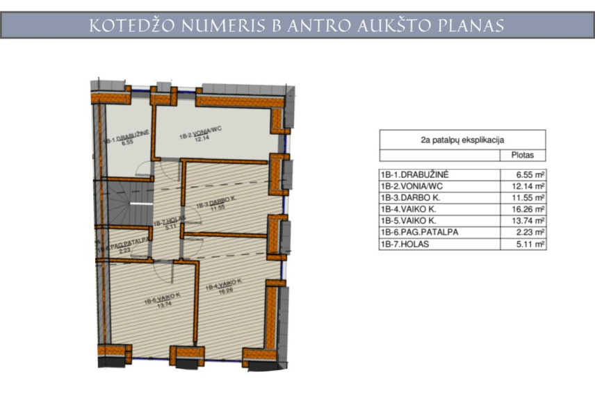 Parduodamas namas Riešutynės g., Vilniaus m., Vilniaus m. sav., 136.5 m2 ploto, 2 aukštai 10