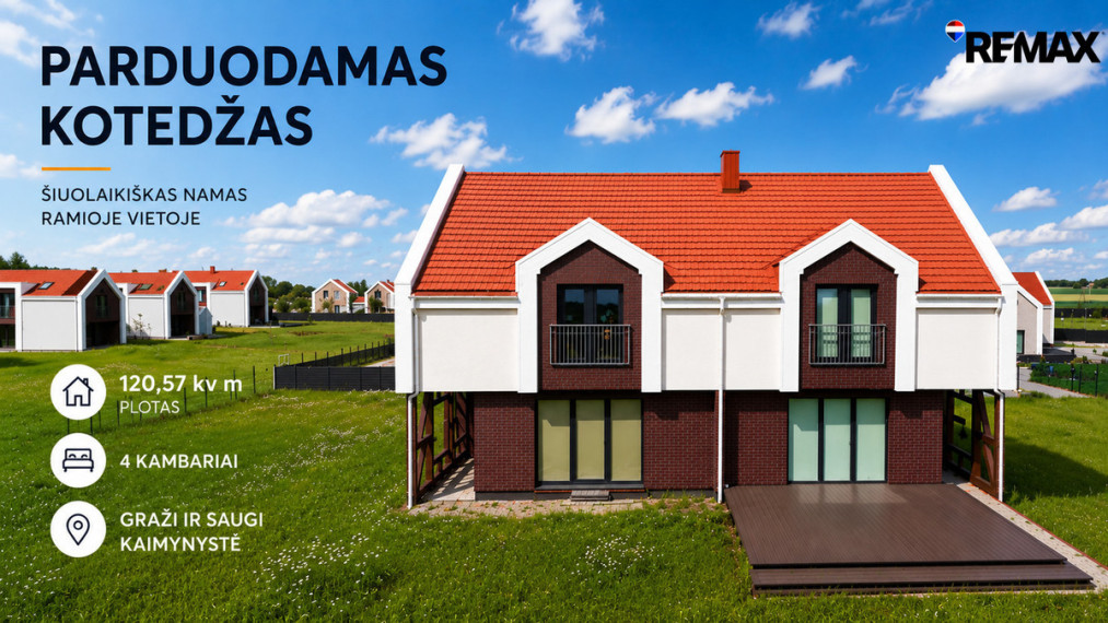 Parduodamas namas Kukučių g., Grabių k., 120.57 kv.m ploto 1