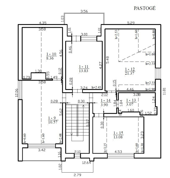 Parduodamas namas V. Kudirkos g., Naujamiesčio mstl., Panevėžio r. sav., 271.59 m2 ploto, 2 aukštai 32