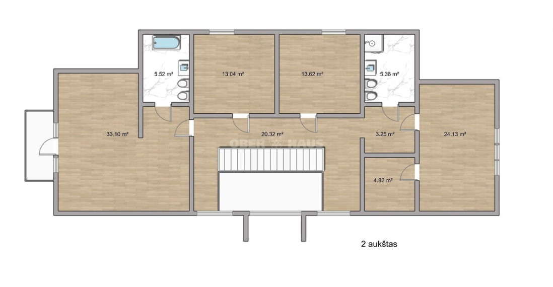 Nuomojamas namas Lenktoji g., Žvėrynas, Vilniaus m., Vilniaus m. sav., 388 m2 ploto, 2 aukštai 6