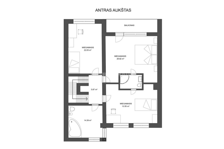 Parduodamas namas Mykolo Marcinkevičiaus g., Santariškės, Vilniaus m., Vilniaus m. sav., 366.4 m2 ploto, 2 aukštai 16