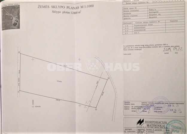 Parduodamas žemės ūkio paskirties sklypas Šlikių k., Klaipėdos r. sav., 128 a ploto 7